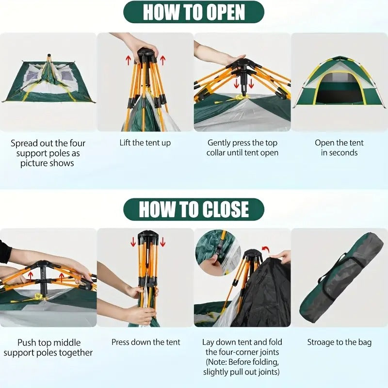 6 person automatic tent uv protection high quality - Temu