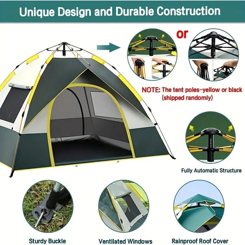 6 person automatic tent uv protection high quality - Temu